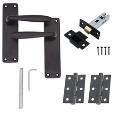 Black Door Handles Backplate