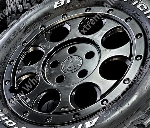 Black at7 alloy wheels - black,