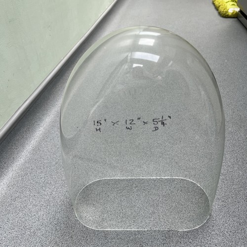 Antique glass clock dome - antique,