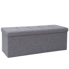Storage bench folding footrest - bench,