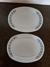 2 x JAJ Pyrex Chelsea Oval Plates 30cm Wide