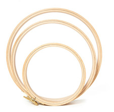 Wooden Embroidery Hoops Cross