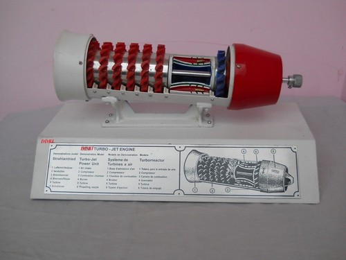 Gas turbine turbojet engine - gas,
