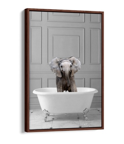 Baby elephant bathtub panel - baby,
