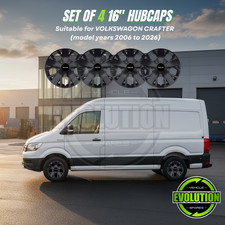 16" Wheel Trims Hub Caps Set of 4 Fits Vw Crafter 2007-2026 4Pcs