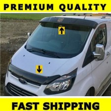2IN1 FORD TRANSIT CUSTOM 2012-2018 SUNVISOR SUN VISOR & BONNET DEFLECTOR GUARD