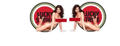 Lucky strike motorcycles - lucky, pin