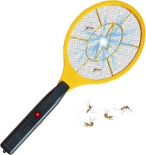 Electric Fly Swatter Bug Zapper Battery Operated Flies killer Indoor Outdoor AA
