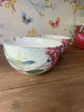 Brand New 2 X Pip Studio 12cm Bowl Blushing Birds White