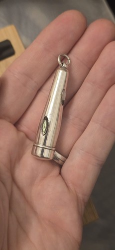 Small silver cheroot - silver, case