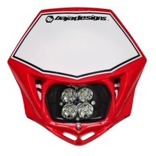 Baja Designs D/C Squadron Sport Motorcycle LED Race Headlight Red Shell