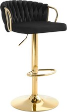 1/2/4pcs Velvet Bar Stools