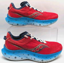 Saucony Women's Kinvara 14 USA Blue Red Women's Running Shoes size 8 EXCELLENT