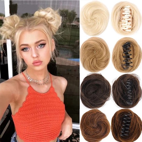 Clip hair bun extensions - bun,