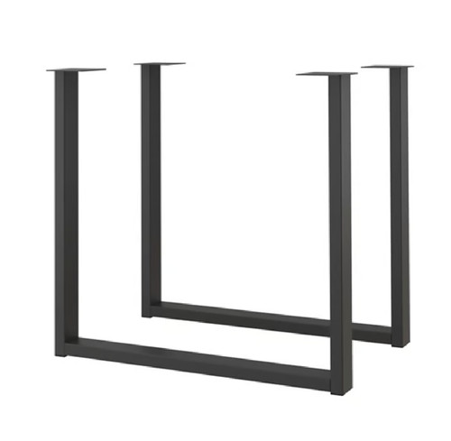 Pair metal steel table - steel, legs