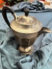 Silver Plated Art Deco Style Coffee, Tea Pot, Sheffield, EPNS,  Approx 17cm Tall