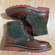 Danner Brown Green Leather