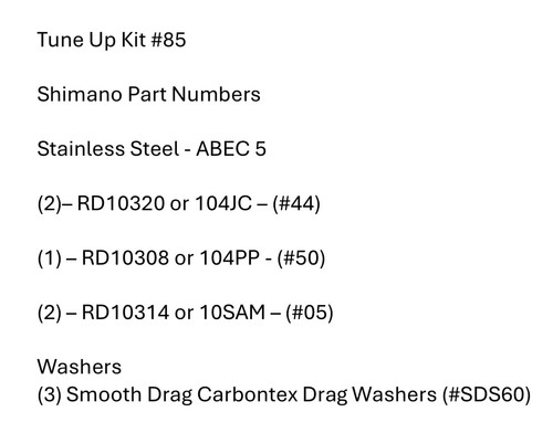 Tune kit 85 - tune, shimano