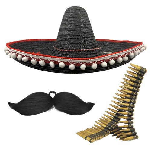 Black mexican hat bendable - mexican,