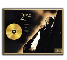 Tupac Poster, 2PAC Me Against The World GOLD/PLATINUM CD, Framed Poster 