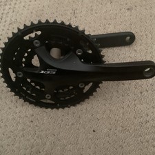 Shimano 105 Chainset Crankset Triple Hollowtech FC-5703 175mm Cranks
