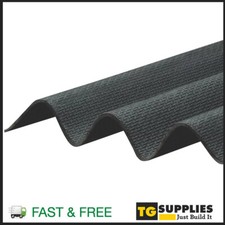 Durable Black Bitumen Corrugated Roofing Sheets For Sheds, Barns & Garage Roofs