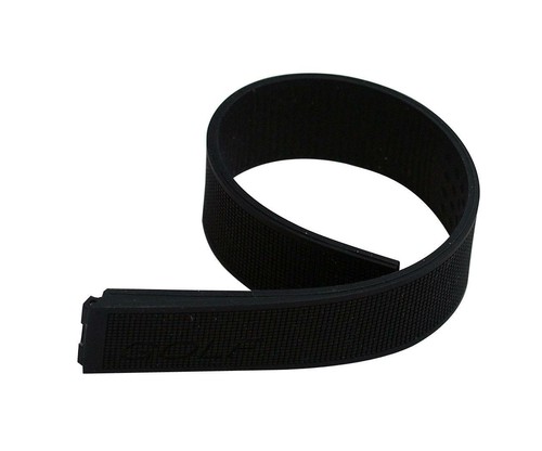 Black silicone rubber watch - silicone,