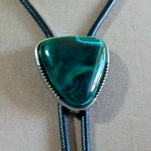 Western bolo tie green - tie,