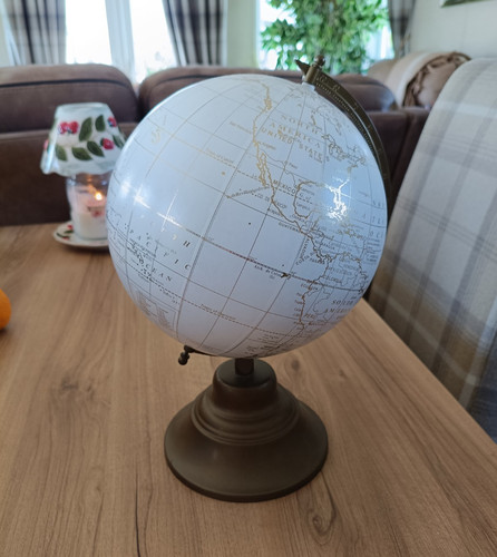 Rotating tabletop world globe - rotating,