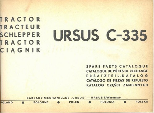 Ursus 335 tractor - tractor, parts