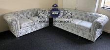 Chesterfield Sofa in Silver