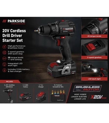 Parkside performance 20v - parkside,