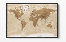VINTAGE WORLD MAP -FLOAT
