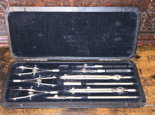 Vintage technical drawing and - vintage,