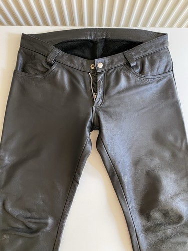 Men leather trousers size - men's,