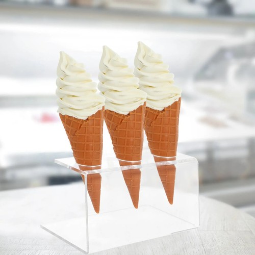 Ice cream cone stand - cream,
