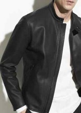 Men's Black Leather Jacket