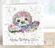 Personalised birthday card - personalised,