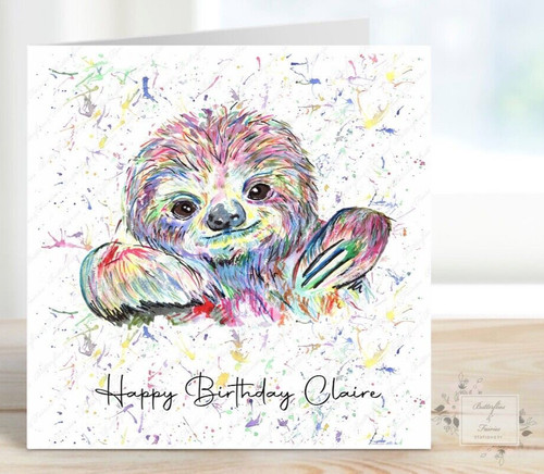 Personalised birthday card - personalised,