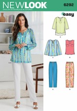 New Look SEWING PATTERN 6292 Misses' Trousers & Tunic Or Top Sizes 10-22