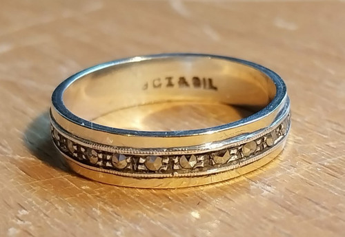 Vintage 9ct gold silver - gold, &