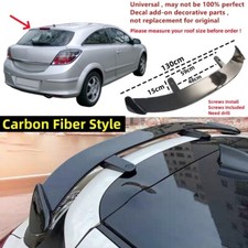 For Vauxhall Astra V (H) A04 Hatch Rear Roof Spoiler Carbon Fiber Look Universal