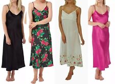 INDIGO SKY LADIES SATIN LONG CHEMISE NIGHTDRESS UK SIZES 8-32 VARIOUS COLOURS