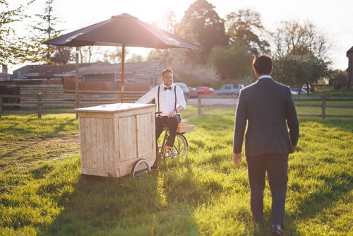 Mobile bar vintage drinks bike - mobile,