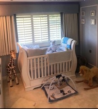 Romina Solid Wood Baby Cot