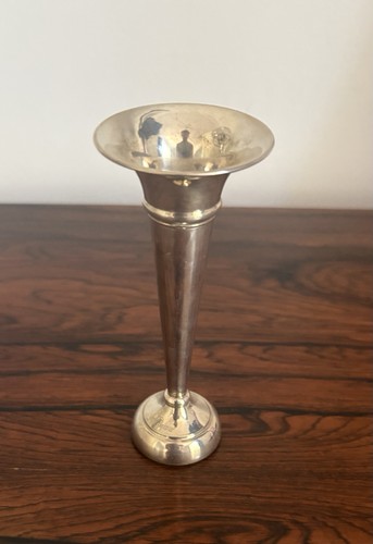 Sterling silver slip vase - silver,