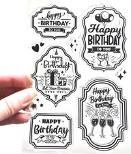 Clear Stamps HAPPY BIRTHDAY