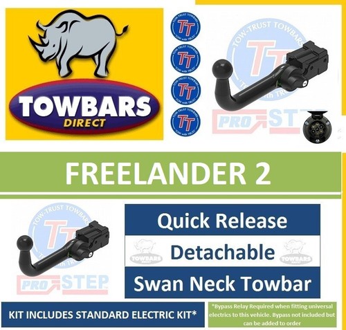 Detachable swanneck towbar - detachable,