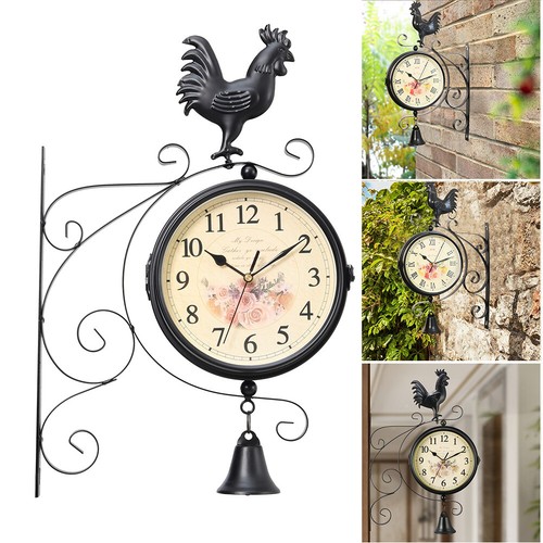 Large wall clock double sided - double,