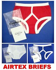Men’s AIRTEX Y Front Briefs 3 Colours Opening Fly Top Quality Cotton Retro Mesh